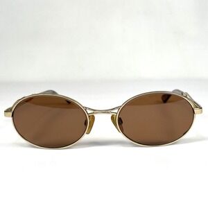 Vogue VO3233-S Vintage 90s Gold Oval Eyeglass Frames 52-19-135 Italy